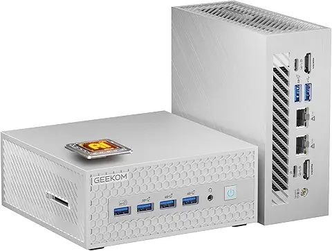 Découvrez le GEEKOM AE8 Max Mini-PC avec AMD Ryzen 7 8745HS, 32 Go DDR5 et 1 To PCIe SSD. Mini-PC performant pour gaming, montage vidéo et multitâche avec Windows 11 Pro, WiFi 6E et refroidissement silencieux.